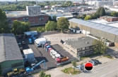 Luftbild - Solitärobjekt | ca. 4.500 m² Freifläche | mit zwei Kalthallen ca. 2.250 m² & Bürogebäude
